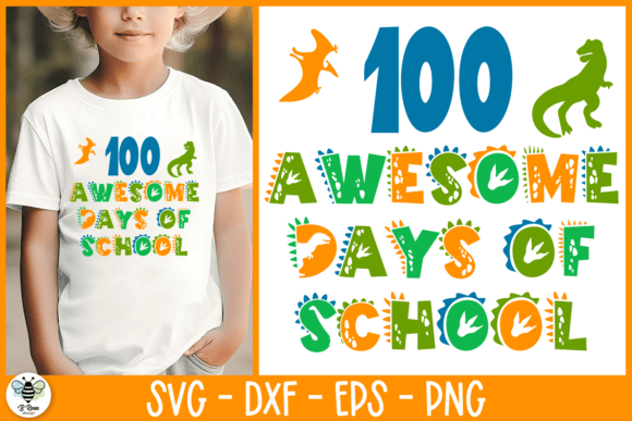 100 Days of School Dinosaur SVG Review