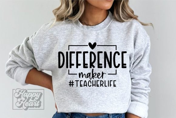 Difference Maker Teacher Life SVG PNG Review