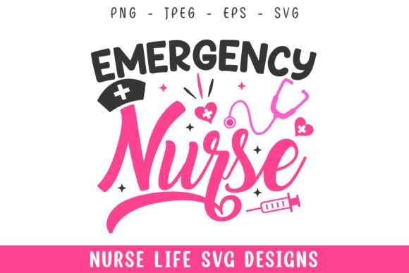 Emergency Nurse Life Designs SVG Review