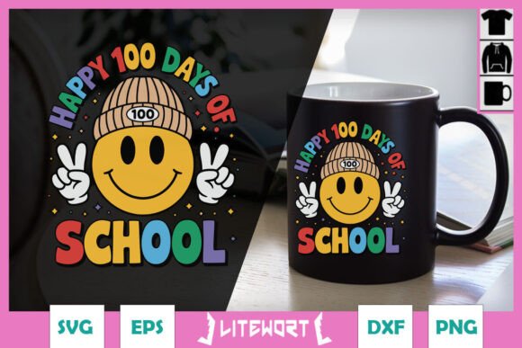Happy 100 Days of School Smile SVG Review