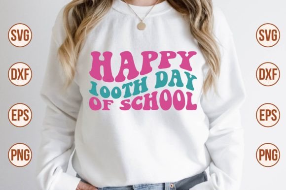 Happy 100th Day of School Retro SVG Review