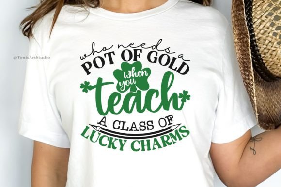 Lucky Charm SVG Teacher St Patricks Review