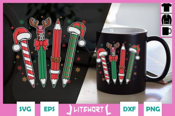 Merry Christmas Teacher Pencils SVG Review