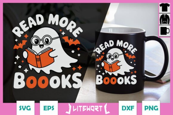 Read More Books Teacher Halloween SVG Review
