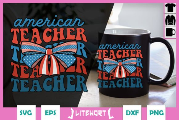Retro 4th of July Teacher SVG: A Stitch Test