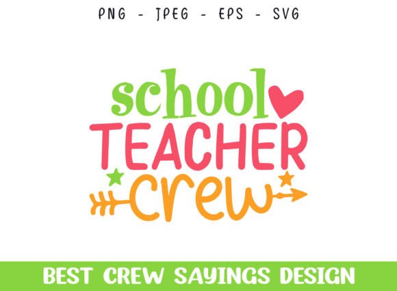 School Teacher Crew Saying Designs: A Stitch Test