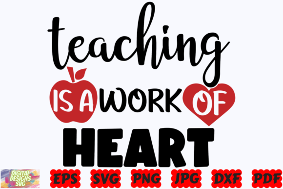 Teaching is a Work of Heart SVG: An Embroidery Review